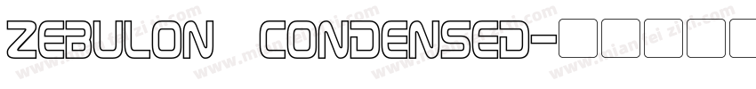 Zebulon Condensed字体转换
